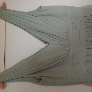 Alfred Angelo Sage Green Empire Waist Ciffon Gown